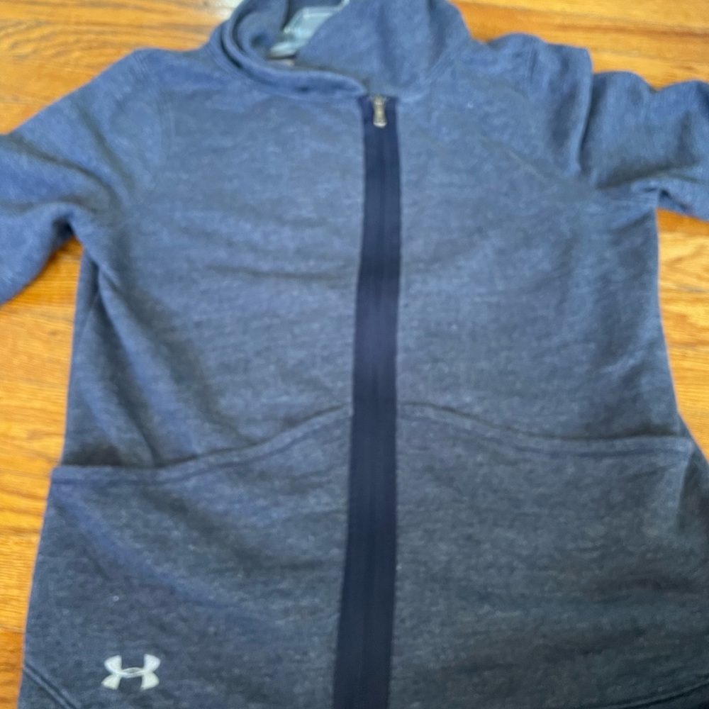Under Armour Heather Navy Full-Zip Hoodie Jacket